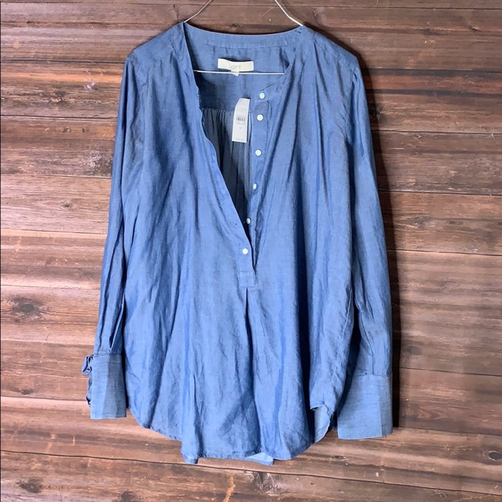 NWT Loft Denim Top